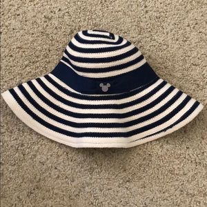 Disney Navy and White Striped Hat